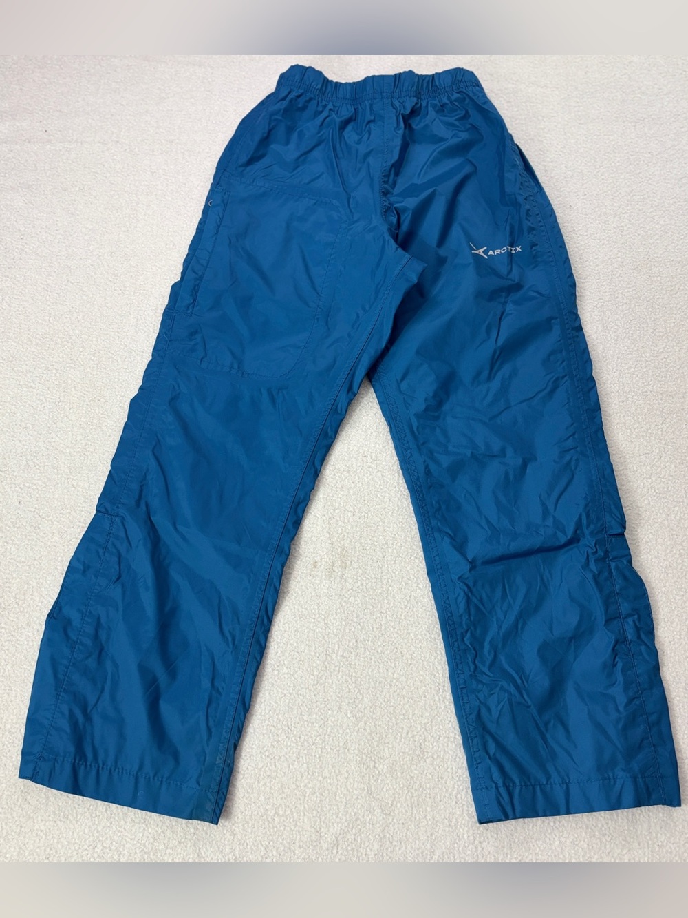 Arctix Kids Stream Rain Pants Blue Waterproof Windproof Elastic Waist S/P